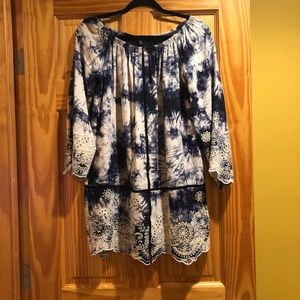 Romeo and Juliet tye dye bell sleeve dress. Size M